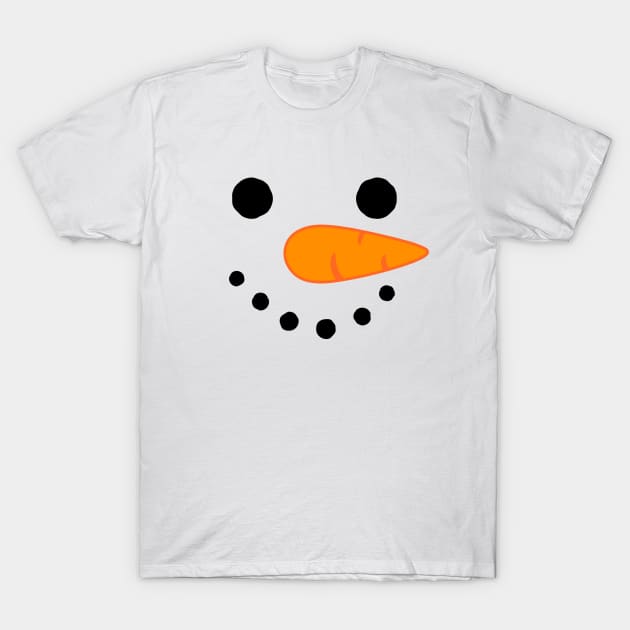 Snowman Face T-Shirt by dreambeast.co